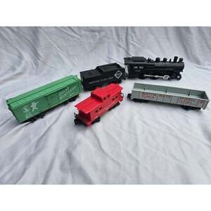 Vintage American Flyer S Gauge Model Train Set 21165 Steam Loco Cars Lot